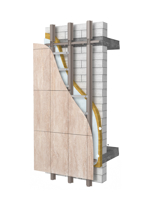 Керамогранит (скрытое крепление) формат до 800х1200мм