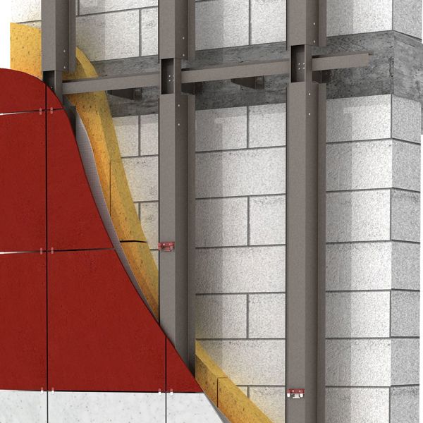 Керамогранит (видимое крепление)