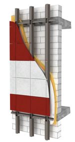 Керамогранит (видимое крепление)