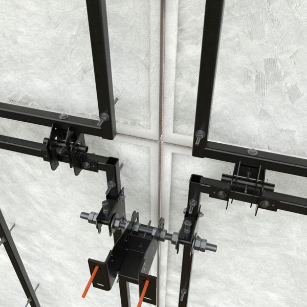 Модульная система для крепления СФБ и других крупноформатных облицовок