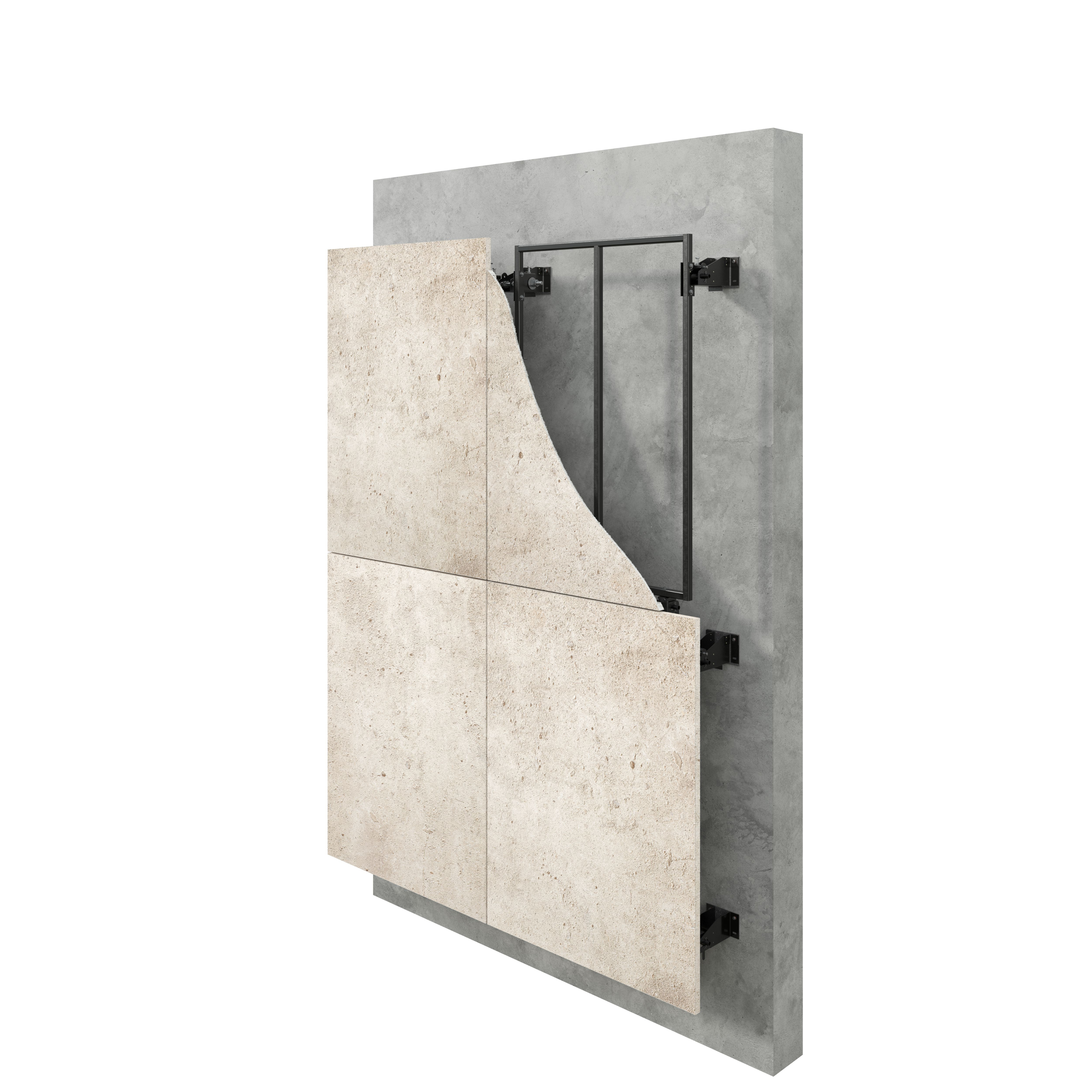 Модульная система для крепления СФБ и других крупноформатных облицовок